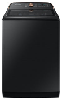  Laveuse haute efficacité Samsung à chargement par le haut de 6,2 pi³ - acier inoxydable noir - WA54C…