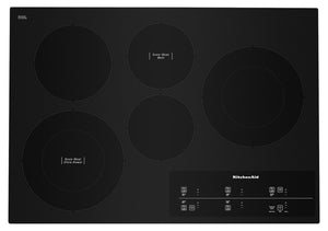 KitchenAid 30" Electric Cooktop with Touch-Activated Controls - KCES950KBL | Surface de cuisson électrique KitchenAid de 30 po avec commandes tactiles - KCES950KBL | KCES90KB
