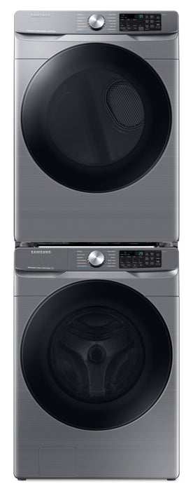 Laveuse à chargement frontal de 5,2 pi³ et sécheuse électrique de 7,5 pi³ de Samsung - platine