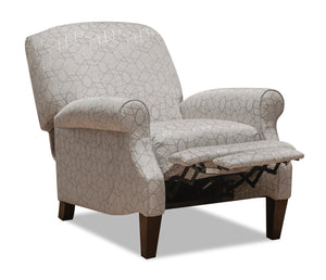 Fauteuil inclinable Evelyn en tissu - or blanc