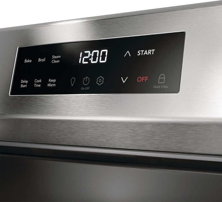 Cuisinière à gaz Frigidaire de 5,1 pi³ avec préchauffage rapide et surface de cuisson à 5 brûleurs - acier inoxydable - FCRG3062AS