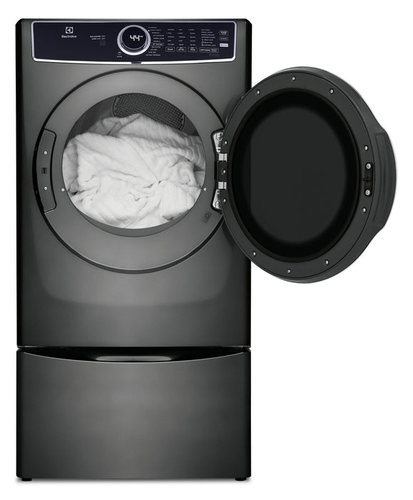 Sécheuse à gaz Electrolux de 8 pi³ avec vapeur - titane - superposable - ELFG7637AT