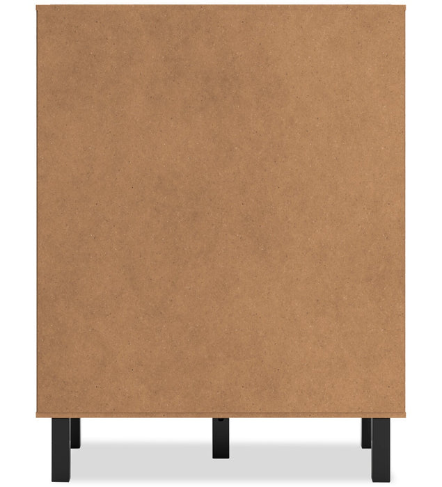 Commode verticale Zen de 44,7 po (L) x 52,5 po (H) à 5 tiroirs pour la chambre à coucher - grise