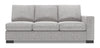 Sofa-lit de droite Track de la collection Sofa Lab - Luna Domino