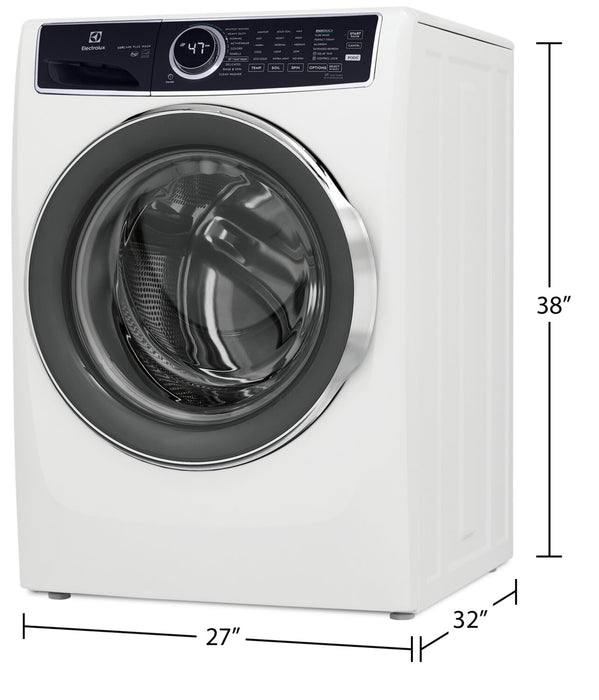 Laveuse à la vapeur haute efficacité Electrolux à chargement frontal de 4,5 pi³ - blanche - superposable - ELFW7537AW