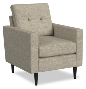 Fauteuil modulaire BLOK de Scott Living de 34,65 po en tissu avec accoudoirs à l’anglaise et coussins réversibles - taupe