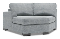  Fauteuil Cuddler de gauche Track de la collection Sofa Lab - Luna Pewter 