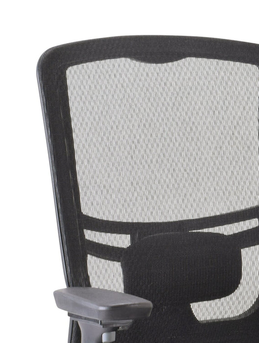 Chaise de bureau Dante de Tempur-Pedic de 26,4 po - noire avec dossier à mailles