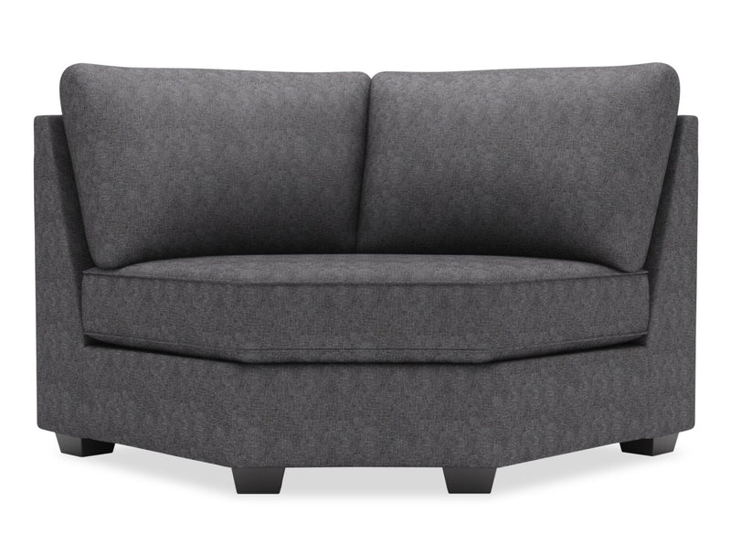 Fauteuil courbé en coin Roll de la collection Sofa Lab - Luxury Charcoal