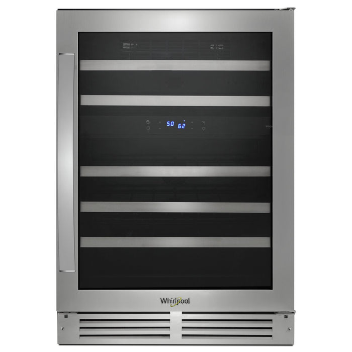 Réfrigérateur à vin Whirlpool de 5 pi³ et de 24 po sous le comptoir - acier inoxydable - WUW55X24HS