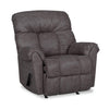 Fauteuil berçant inclinable Design à mon image de 36 po en tissu d’apparence cuir - gris ombre commodore