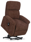 Fauteuil basculeur à inclinaison électrique Ruben de 32 po en tissu de chenille - brun chocolat