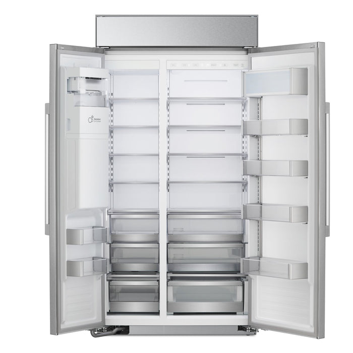 Réfrigérateur encastré LG Studio de 26 pi³ et de 42 po à compartiments juxtaposés - acier inoxydable Smudge-ProofMD - SRSXB2622S