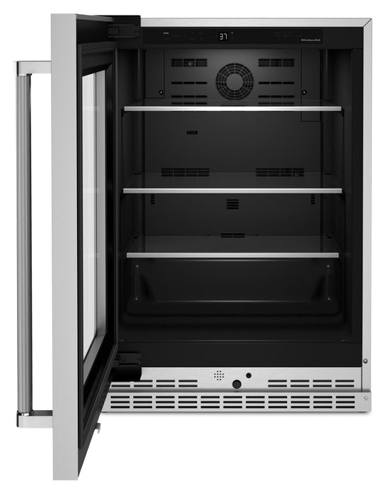Réfrigérateur KitchenAid de 5,2 pi³ et de 24 po sous le comptoir - acier inoxydable - KURL314KSS