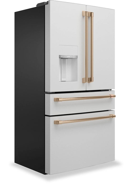 Réfrigérateur Café de 22,3 pi³ et de 36 po à 4 portes - blanc mat - CXE22DP4PW2