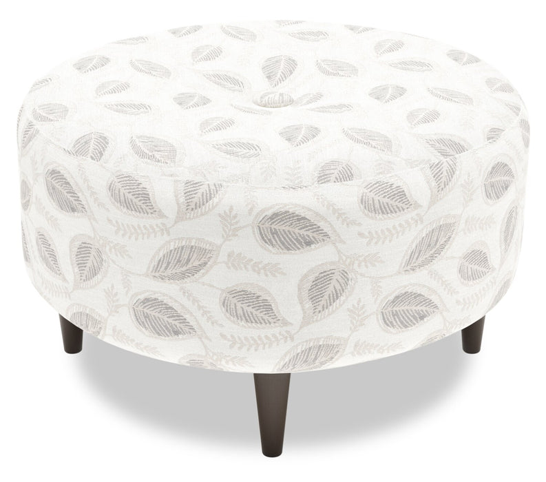 Pouf personnalisable The Curve de Sofa Lab de 31 po fabriqué au Canada en tissu - Prairie multicolore