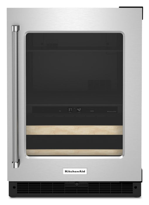 Refroidisseur à boissons KitchenAid de 4,9 pi³ et de 24 po sous le comptoir - acier inoxydable - KUBR214KSB