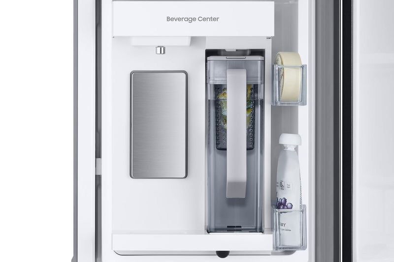 Réfrigérateur Samsung de 24,5 pi³ et de 33 po à portes françaises avec zone de boissons Beverage CenterMC et pichet d’eau à remplissage automatique - acier inoxydable noir - RF25C5551SG/AA