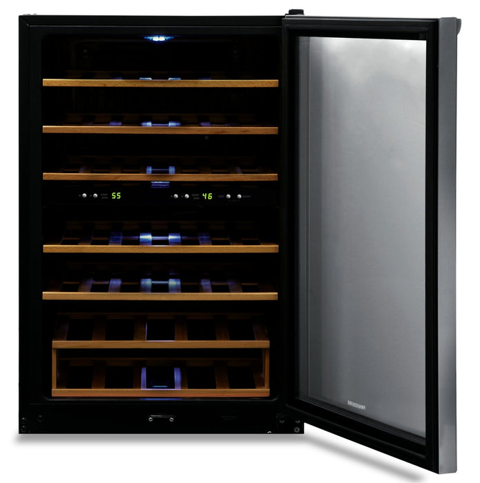 Réfrigérateur Frigidaire de 4,4 pi³ et de 21,5 po avec refroidisseur à vin à 2 zones à 45 bouteilles - acier inoxydable - FRWW4543AS