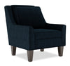 Fauteuil d’appoint club Sofa Lab personnalisable de 29 po fabriqué au Canada en tissu de chenille avec pattes en bois - bleu Luxury Indigo