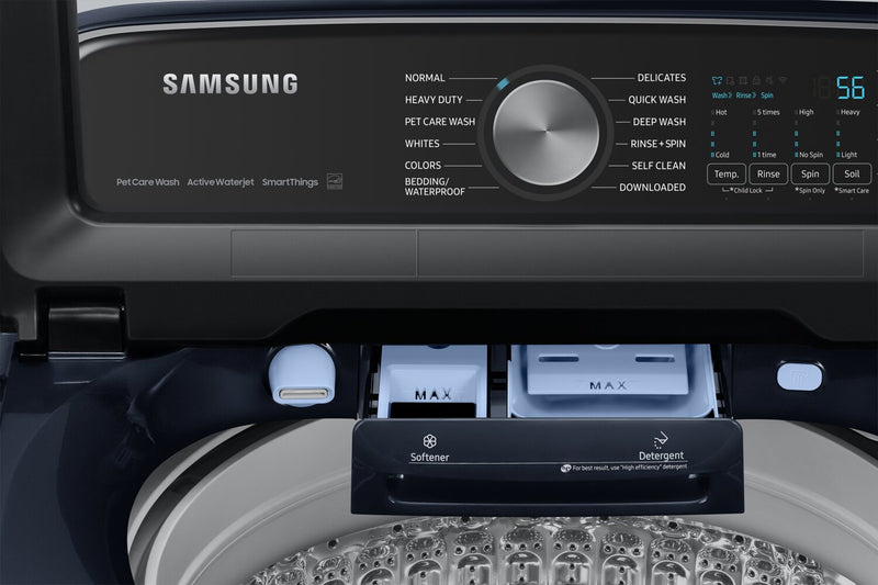 Laveuse haute efficacité Samsung à chargement par le haut de 6,2 pi³ - bleu marine - WA54CG7150ADA4
