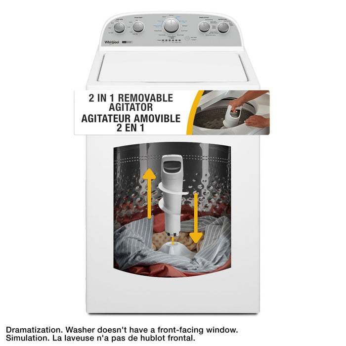 Laveuse Whirlpool à chargement par le haut de 4,4 pi³ - blanche - WTW4957PW