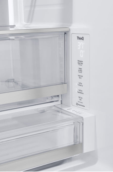 Réfrigérateur LG de 26 pi³ et de 36 po à portes françaises de profondeur comptoir MAXMC - acier inoxydable Smudge-ProofMD - LRYKC2606S