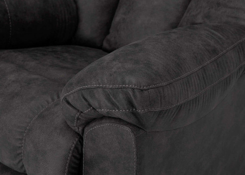 Fauteuil pivotant, berçant et inclinable Design à mon image de 35,5 po en tissu d’apparence cuir - gris ardoise Ranger