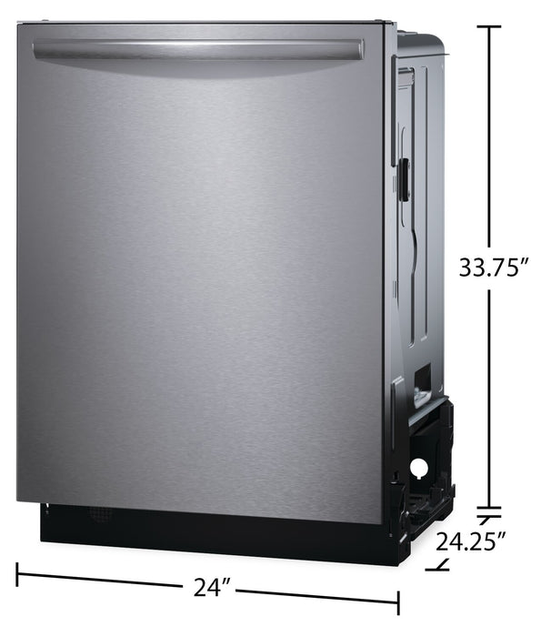 Lave-vaisselle encastré Frigidaire Gallery de 24 po et de 47 dBA avec commandes sur le dessus - acier inoxydable Smudge-ProofMC - GDSH4715AF 