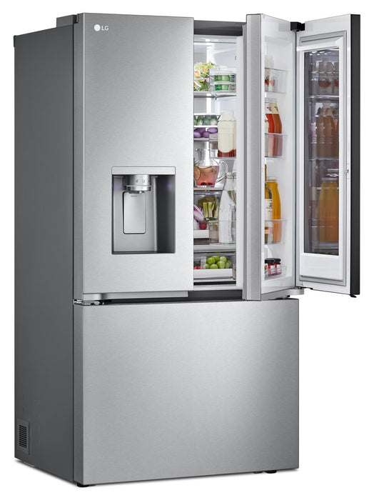 Réfrigérateur LG de 31 pi³ et de 36 po à portes françaises de profondeur standard MAXMC - acier inoxydable Smudge-ProofMD - LRYKS3106S