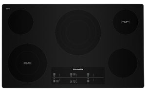 Surface de cuisson électrique KitchenAid de 36 po avec commandes tactiles - KCES956KSS