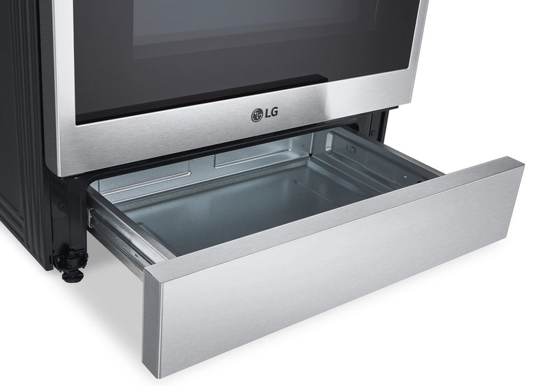 Cuisinière intelligente électrique LG de 6,3 pi³ avec friture à air et convection ProBake ConvectionMD - acier inoxydable Smudge-ProofMD - LSEL6335F