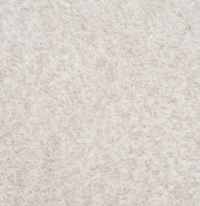 Carpette à poil long Lawson blanche - 5 pi x 7 pi