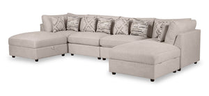 Sofa sectionnel Evolve 6 pièces - gris