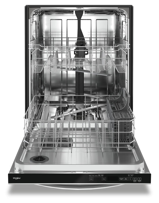 Lave-vaisselle encastré Whirlpool de 24 po et de 50 dBA avec commandes sur le dessus - acier inoxydable résistant aux traces de doigts - WDT740SALZ