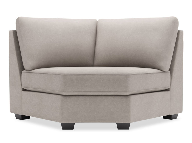 Fauteuil courbé en coin Roll de la collection Sofa Lab - Pax Slate