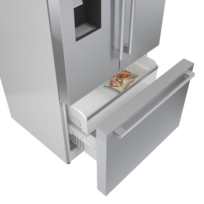 Réfrigérateur Bosch de série 500 de 26 pi3 à portes françaises - B36FD50SNS