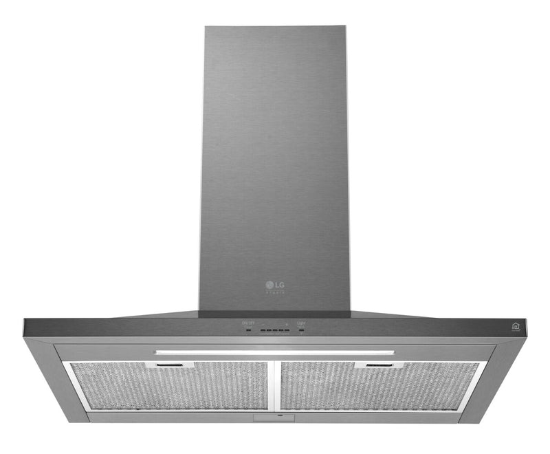 Hotte cheminée intelligente de cuisinière LG Studio de 30 po et de 600 pi3/min - acier inoxydable - LSHD3080ST