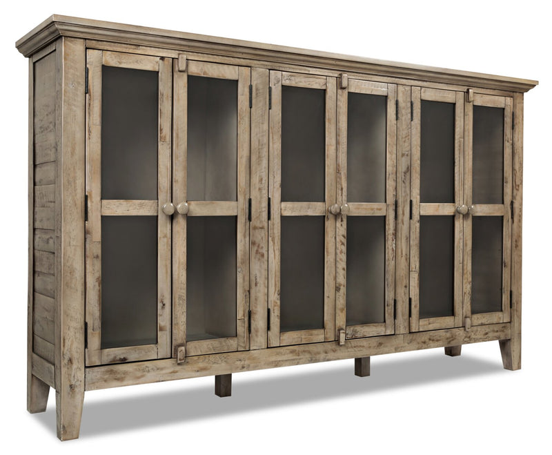 Rocco Wood Accent Cabinet – Large  - Rustic style Accent Cabinet in Natural Wood  Acacia