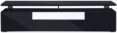 Adam 68" TV Stand - Black - Contemporary style TV Stand in Black