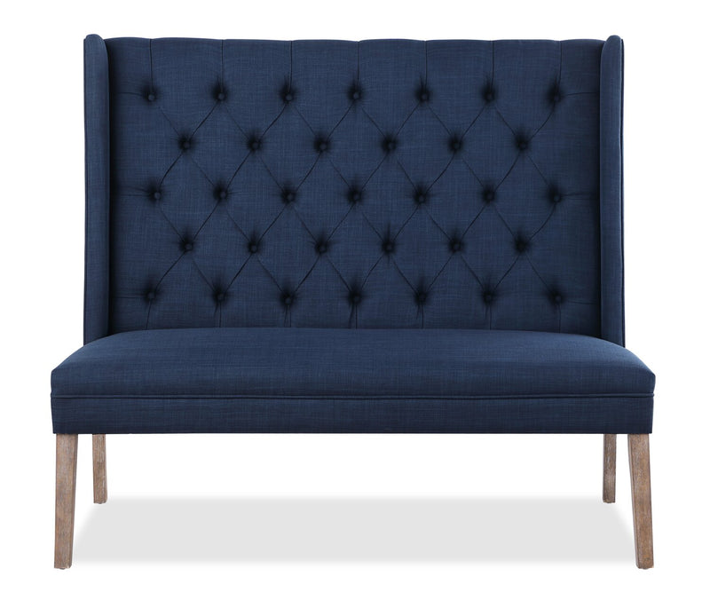 Banc d’entrée à oreilles Ariel de 30,5 po - bleu