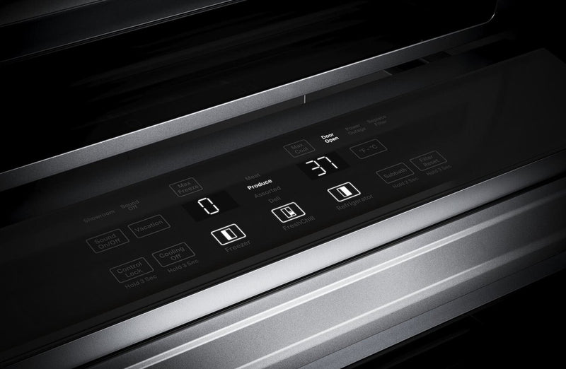 Réfrigérateur KitchenAid de 30 pi³ et de 48 po à compartiments juxtaposés - acier inoxydable noir avec fini PrintShieldMC - KBSN708MBS