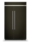 Réfrigérateur KitchenAid de 30 pi³ et de 48 po à compartiments juxtaposés - acier inoxydable noir avec fini PrintShieldMC - KBSN708MBS