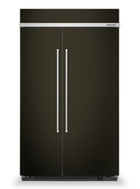  Réfrigérateur KitchenAid de 30 pi³ et de 48 po à compartiments juxtaposés - acier inoxydable noir av…