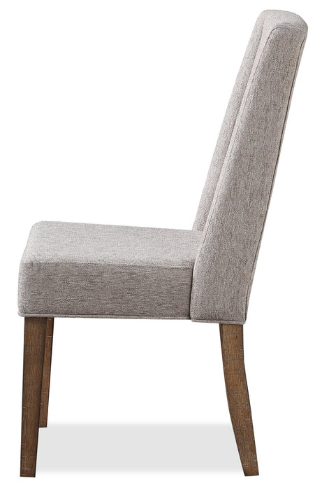 Chaise de salle à manger Cedar en tissu de polyester et en pin - beige