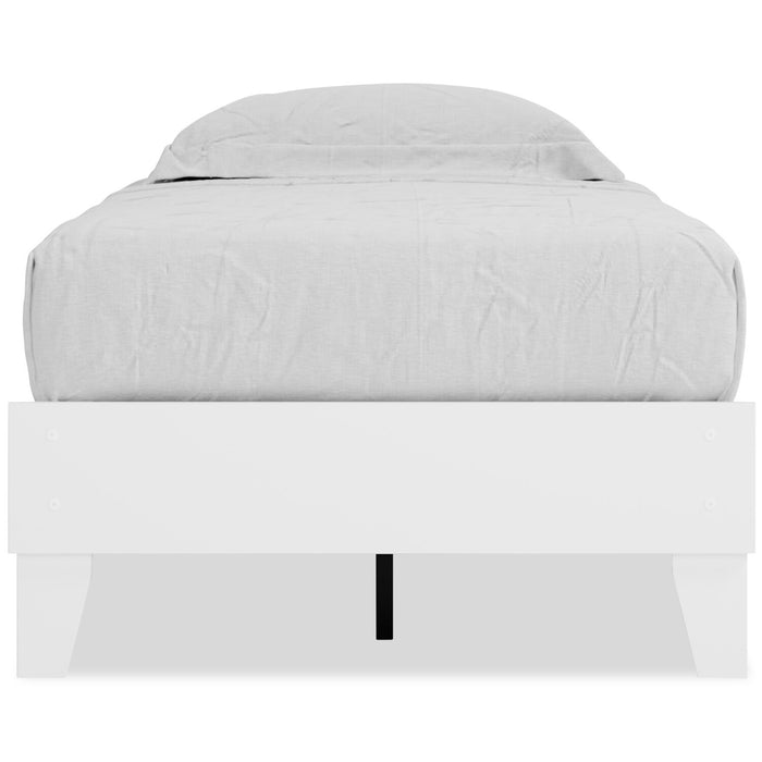 Lit plateforme Wolf pour enfants, blanc - format lit simple