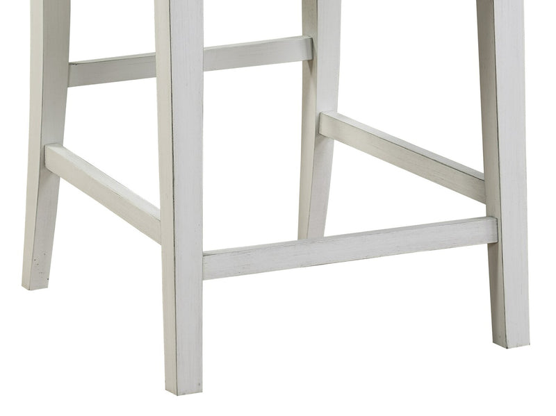 Ensemble de salle à manger Lane 3 pièces de hauteur comptoir avec table de 36,5 po (L), tablettes et port USB intégrées, et 2 chaises - blanc
