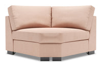  Fauteuil courbé en coin Track de la collection Sofa Lab - Pax Rose 