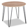 Table de salle à manger ronde Miya de 36 po (L) en acacia et métal - naturelle
