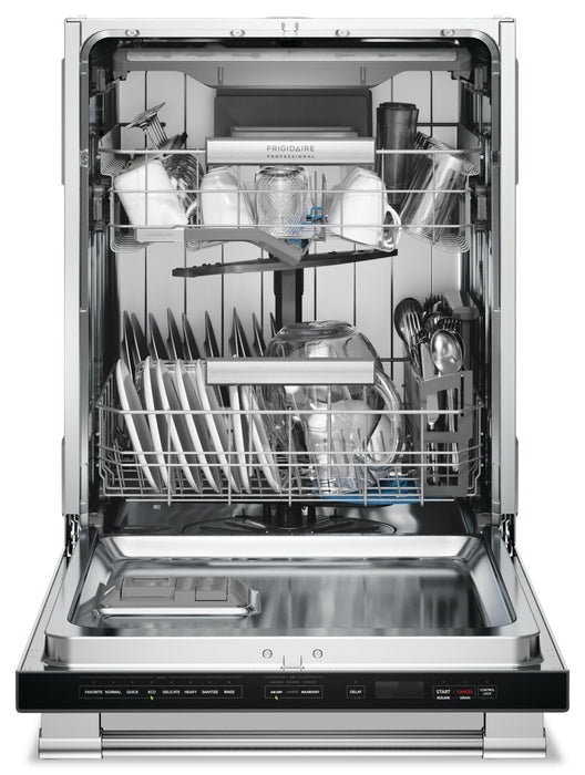 Lave-vaisselle encastré Frigidaire Professional de 24 po et de 47 dBA avec commandes sur le dessus - acier inoxydable Smudge-ProofMC - PDSH4816AF 